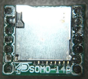 Vue coté TOP du module SOMO-14D