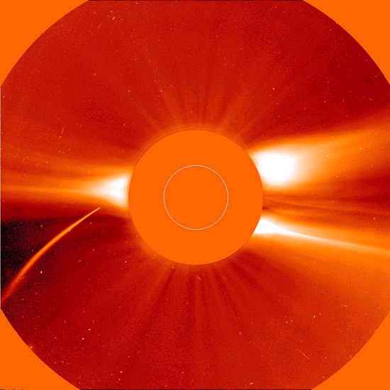 comete sunstriker dans le coronographe de soho.